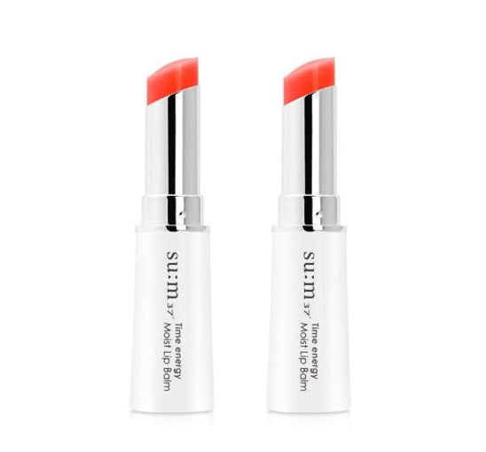 2 x Su:m37 Time Energy Moist Lip Balm 5.5g 4 Colours from Korea
