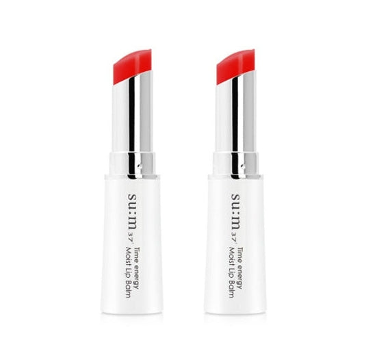 2 x Su:m37 Time Energy Moist Lip Balm 5.5g 4 Colours from Korea