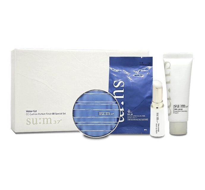 Su:m37 Water-full CC Cushion Perfect Finish #01 Special Set (4 Items) May 2025 from Korea by Su:m37