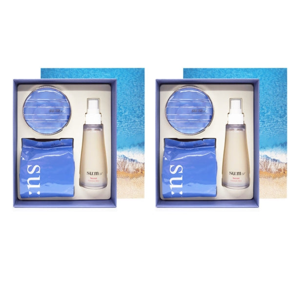 2 x Su:m37 Water-full CC Cushion Perfect Finish July 2025 Set (3 Items) from Korea by Su:m37
