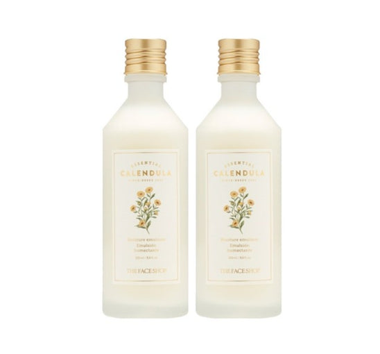 2 x THE FACE Calendula Essential Moisture Emulsion 150ml from Korea