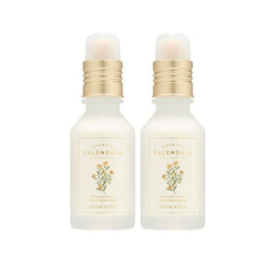 2 x THE FACE Calendula Essential Moisture Serum 40ml – Soothing & Hydrating from Korea