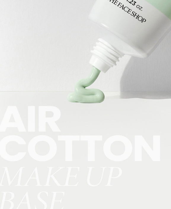 THE FACE SHOP Air Cotton Makeup Base 35g SPF 30 PA++ 01 Mint from Korea