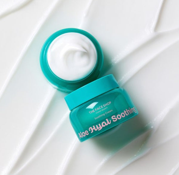 THE FACE SHOP Aloe Hyaluronic Acid Soothing Cream 60ml from Korea
