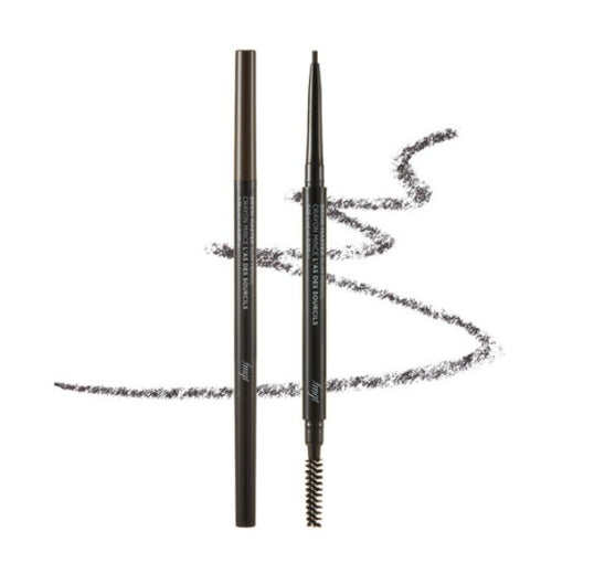 2 x THE FACE SHOP Brow Master Slim Pencil 0.05g #04 Dark Brown – Ultra Fine 1.5mm Brow Definer from Korea