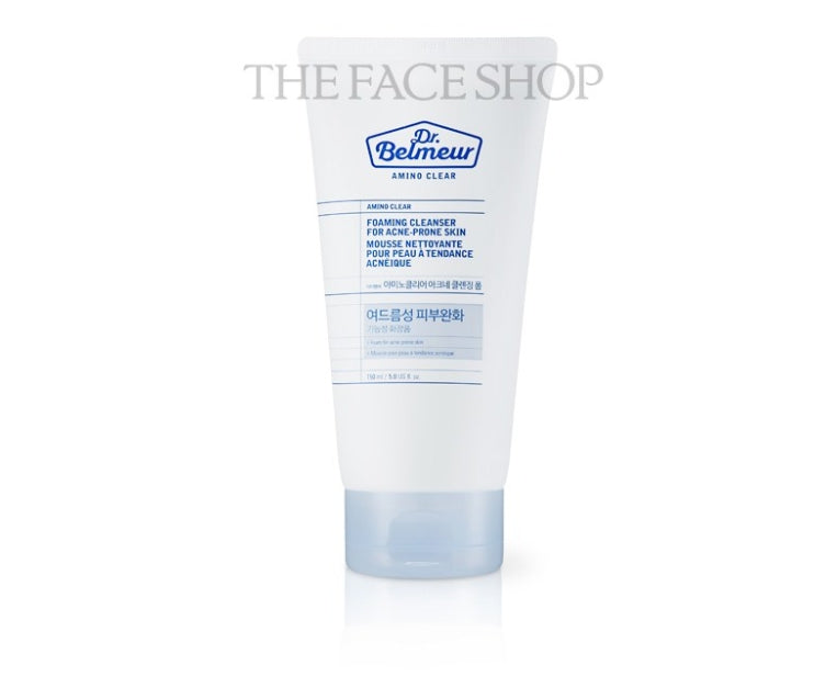 2 x THE FACE SHOP DR.BELMEUR Amino Clear Foaming Cleanser For Acne-Prone Skin 150ml from Korea