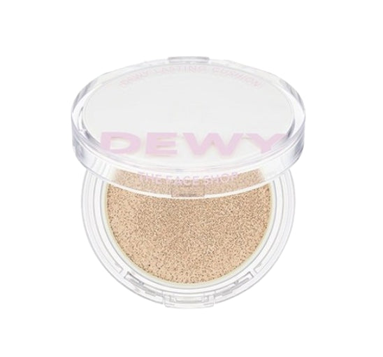 THE FACE SHOP Dewy Lasting Cushion 12g SPF50+ PA+++ #V201 Apricot Beige from Korea