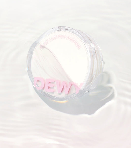 2 x THE FACE SHOP Dewy Lasting Cushion 12g SPF50+ PA+++ #V201 Apricot Beige from Korea