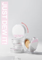 THE FACE SHOP Dewy Lasting Cushion 12g SPF50+ PA+++ #V201 Apricot Beige from Korea
