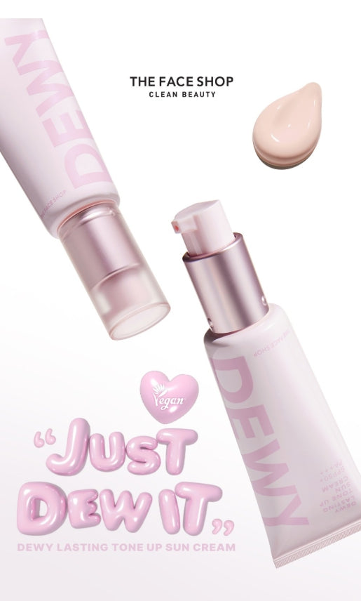 THE FACE SHOP Dewy Lasting Tone-Up Sun Cream SPF50+ PA+++ 35ml from Korea