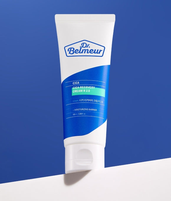 2 x THE FACE SHOP Dr. Belmeur Cica Recovery Cream R 2.0 100ml – Soothing Barrier Strengthening Cream from Korea