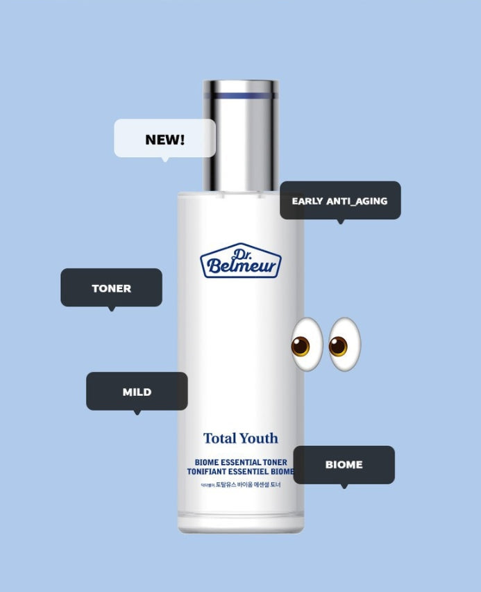 THE FACE SHOP Dr. Belmeur Total Youth Biome Essential Toner 145ml – Anti‑Aging & Pore‑Refining from Korea