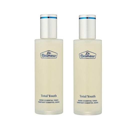 2 x THE FACE SHOP Dr. Belmeur Total Youth Biome Essential Toner 145ml – Anti‑Aging & Pore‑Refining from Korea