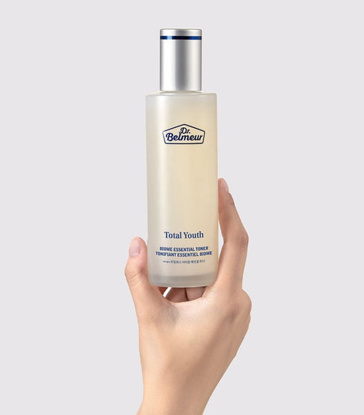 2 x THE FACE SHOP Dr. Belmeur Total Youth Biome Essential Toner 145ml – Anti‑Aging & Pore‑Refining from Korea