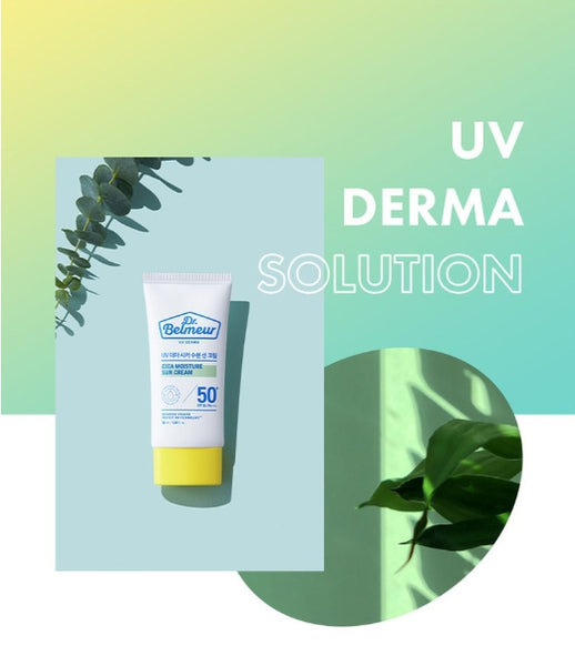 2 x THE FACE SHOP Dr. Belmeur UV Derma Cica Moisture Sun cream 50ml SPF50+ PA++++ from Korea
