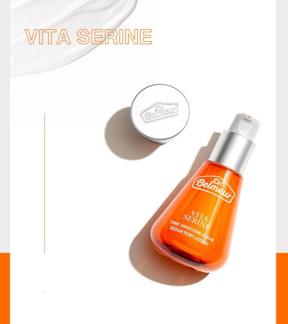 THE FACE SHOP Dr. Belmeur Vita Serine Tone Smoothing Serum 45ml – Brighten & Refine Skin Texture from Korea