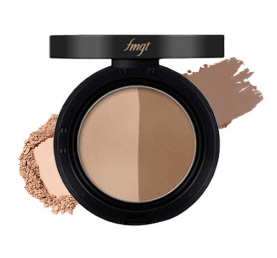 2 x THE FACE SHOP Dual Contour 7g, 02 Natural - Duo‑Shade Sculpting Palette from Korea