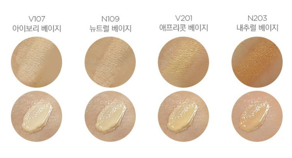 THE FACE SHOP Dual Veil EX Concealer (V201 Apricot Beige) – Liquid & Stick 2-in‑1 Coverage from Korea