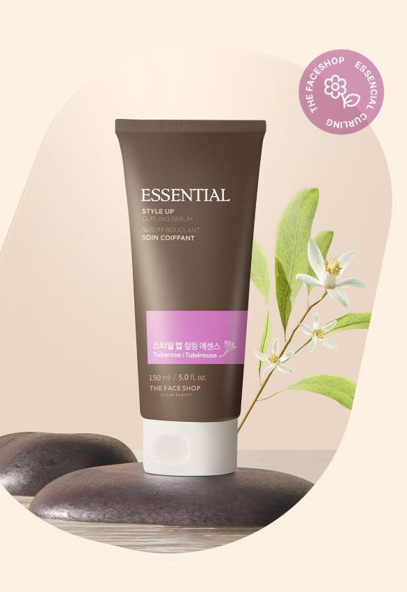 THE FACE SHOP Essential Style Up Curling Serum 150ml - Curl‑Activating Hair Serum from Korea