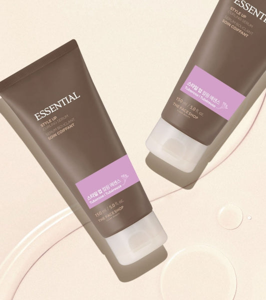 2 x THE FACE SHOP Essential Style Up Curling Serum 150ml - Curl‑Activating Hair Serum from Korea