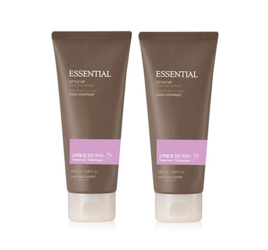 2 x THE FACE SHOP Essential Style Up Curling Serum 150ml - Curl‑Activating Hair Serum from Korea