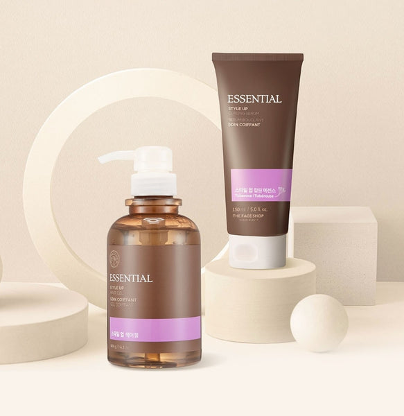 2 x THE FACE SHOP Essential Style Up Curling Serum 150ml - Curl‑Activating Hair Serum from Korea