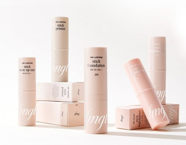 2 x THE FACE SHOP FMGT Ink Lasting Stick Foundation 15g SPF 50+ PA+++, #201 – High‑Coverage Stick from Korea