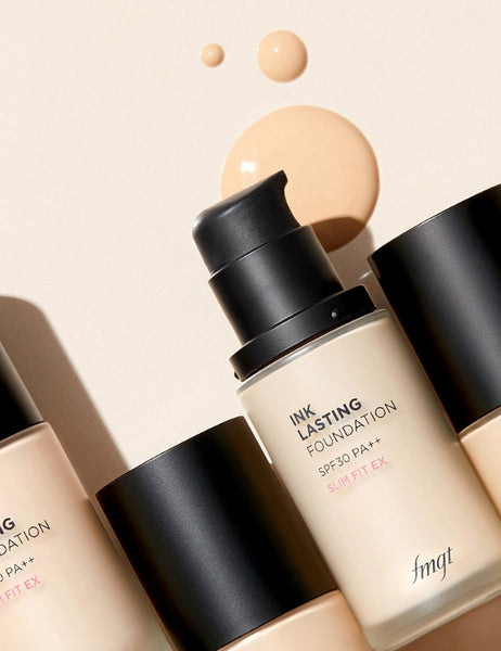 2 x THE FACE SHOP Ink Lasting Foundation Slim Fit EX 30ml SPF30 PA++ #V203 Natural Beige from Korea