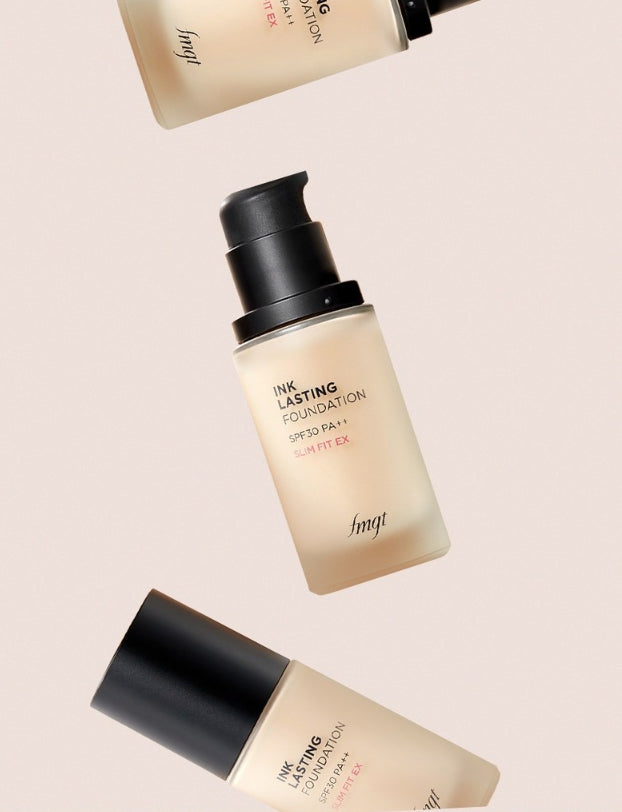 2 x THE FACE SHOP Ink Lasting Foundation Slim Fit EX 30ml SPF30 PA++ #N201 Apricot Beige from Korea