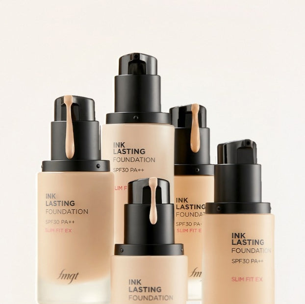 2 x THE FACE SHOP Ink Lasting Foundation Slim Fit EX 30ml SPF30 PA++ #N201 Apricot Beige from Korea