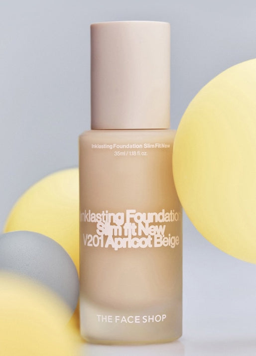 THE FACE SHOP Ink Lasting Foundation Slim Fit New 35ml #N203 Warm from Korea