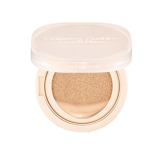 THE FACE SHOP Inklasting Cushion Slim Fit New 12g SPF35 PA++ #V201 Apricot Beige from Korea