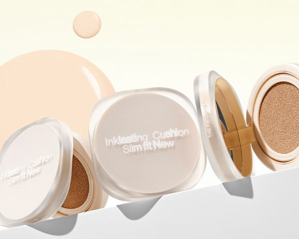THE FACE SHOP Inklasting Cushion Slim Fit New 12g SPF35 PA++ #V201 Apricot Beige from Korea