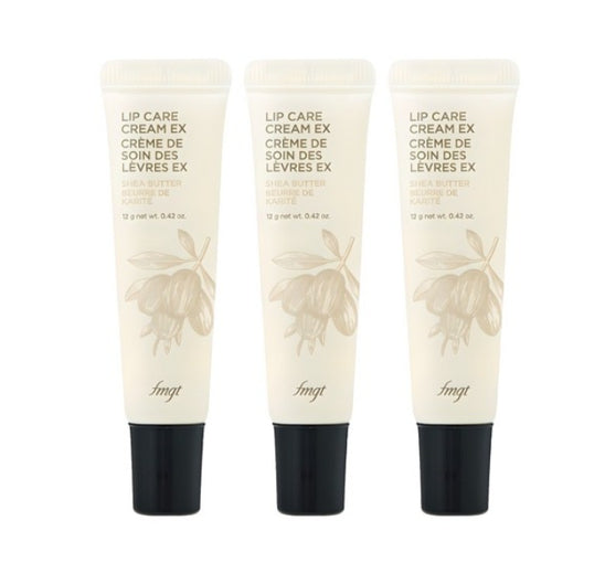 3 x THE FACE SHOP Lip Care Cream 01 Shea Butter 10g – Deep Moisture Lip Treatment from Korea