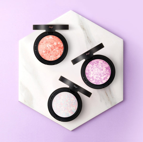 2 x THE FACE SHOP Marble Beam Blush #01 Lovely Pink 7g from Korea