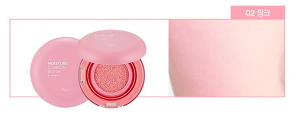 THE FACE SHOP Moisture Cushion Blusher Pink 8g from Korea