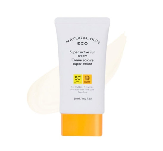 THE FACE SHOP Natural Sun Eco Super Active Sun Cream SPF50+ PA+++ 50ml from Korea