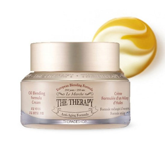 THE FACE SHOP The Therapy Oil Blending Formula Cream 50ml from Korea