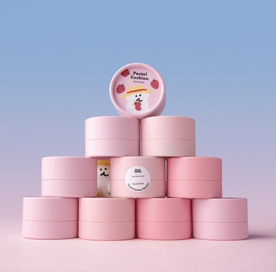 2 x THE FACE SHOP Pastel Cushion Blusher #01 Whipping Strawberry 5g from Korea