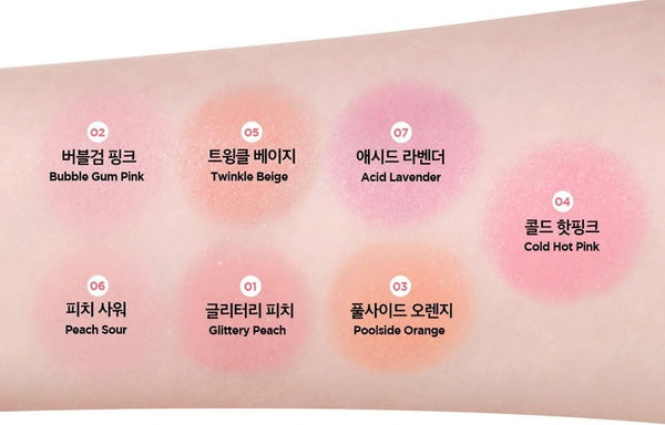 2 x THE FACE SHOP Pastel Cushion Blusher #06 Peach Sour 5g from Korea