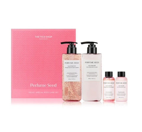 THE FACE SHOP Perfume Seed Velvet Special Body Care Gift Set (4 Items) from Korea