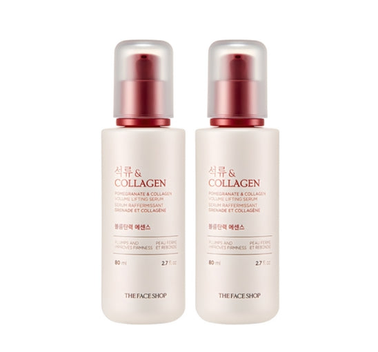2 x THE FACE SHOP Pomegranate & Collagen Volume Lifting Serum 80ml from Korea