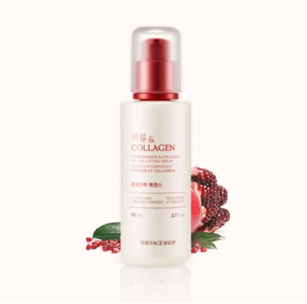2 x THE FACE SHOP Pomegranate & Collagen Volume Lifting Serum 80ml from Korea