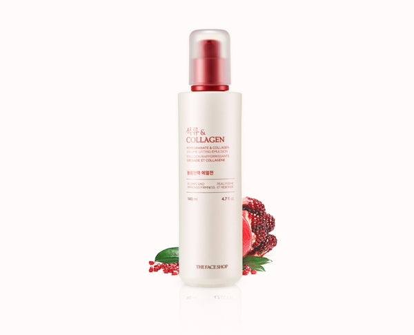 THE FACE SHOP Pomegrante & Collagen Volume Lifting Emulsion 140ml from Korea