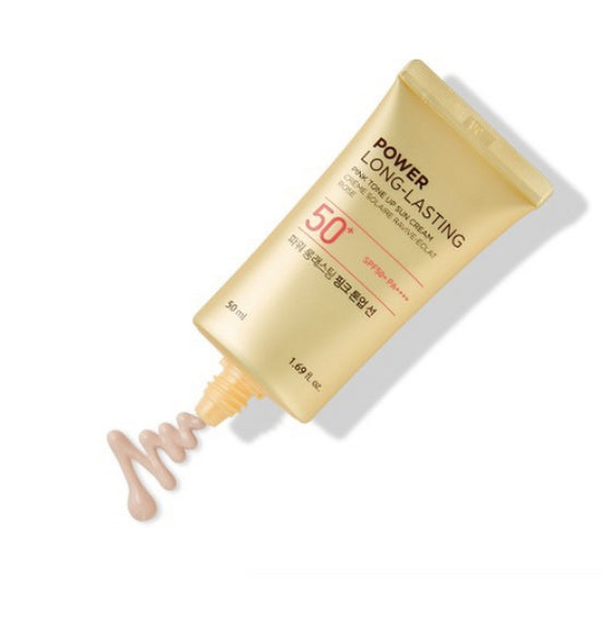 3 x THE FACE SHOP Power Long-Lasting Pink Tone Up Sun Cream 50ml SPF50+ PA+++ from Korea