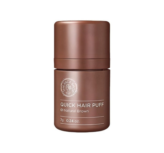 THE FACE SHOP Quick Hair Puff 7g 01 Natural Brown from Korea