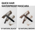 3 x THE FACE SHOP Quick Hair Waterproof Mascara 8g 01 Natural Black from Korea