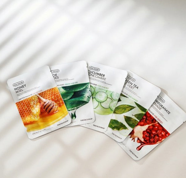 20 x THE FACE SHOP Real Nature Honey Face Mask 20g from Korea
