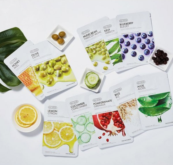 10 x THE FACE SHOP Real Nature Honey Face Mask 20g from Korea