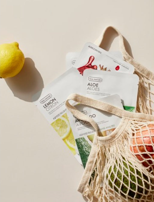 20 x THE FACE SHOP Real Nature Lemon Face Mask 20g from Korea